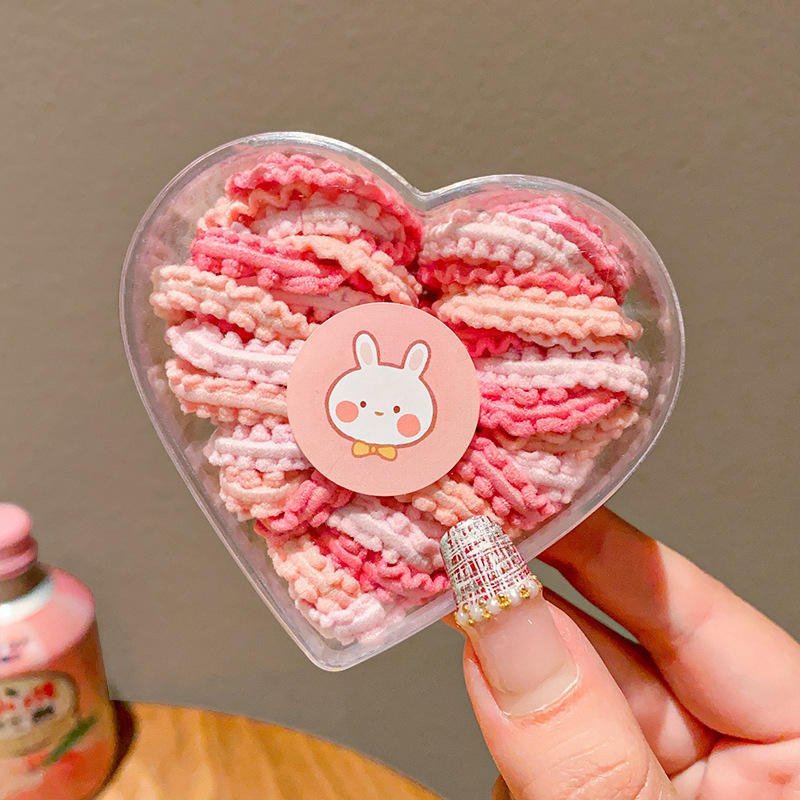 Heart-Box Mini Hair Ties — 30 Pcs - Image 3