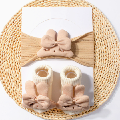 Bunny Headband & Socks Gift Set