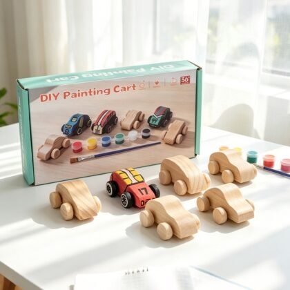 DIY Unfinished Wooden Cars Painting Kit